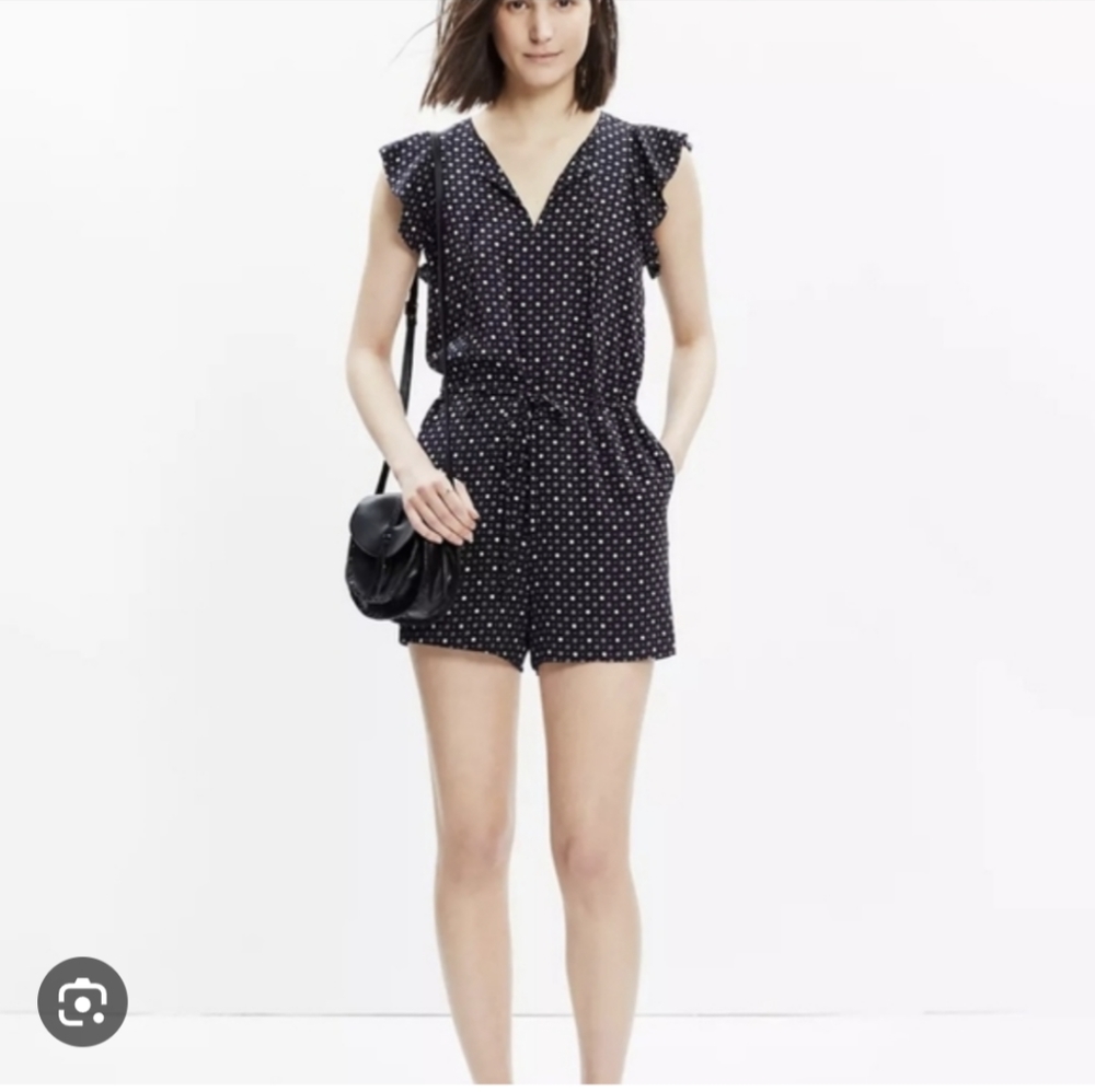 Madewell dot romper - perfect condition